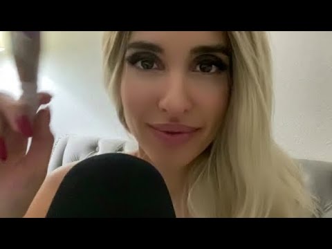 ASMR Kisses, Positive Motivation, Tongue Clicking (Whispered with Face / Camera Brushing)