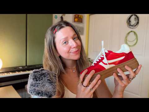 ASMR cozy haul show & tell (close whispers, tapping, over explaining)