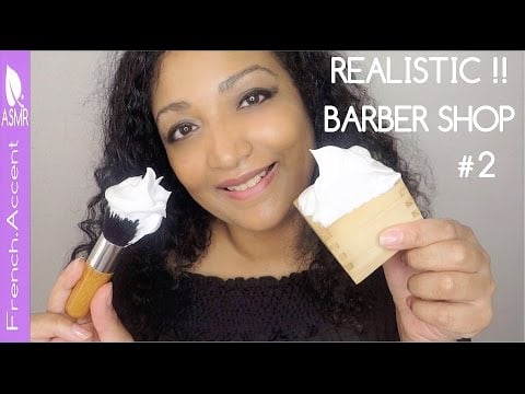 ASMR Clean shave - traditional French Barber shop Barbershop