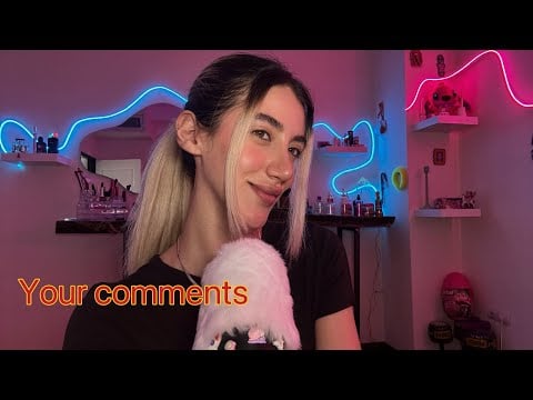 ASMR🥰 کامنت های درخواستی شما( اسم هاتون)💋