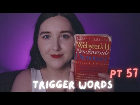 ASMR Dictionary Trigger Words 📕 pt. 57