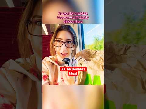 Trying McDonald’s in the UK! 🇬🇧#asmr #shorts #food