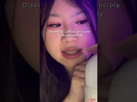 Disability justice principles #asmr #educationalasmr #asmrteacher #leftist