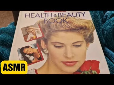 #asmr  Retro 90's Make Up Book --- Page Turning, Whispering, Tracing, Tapping ....