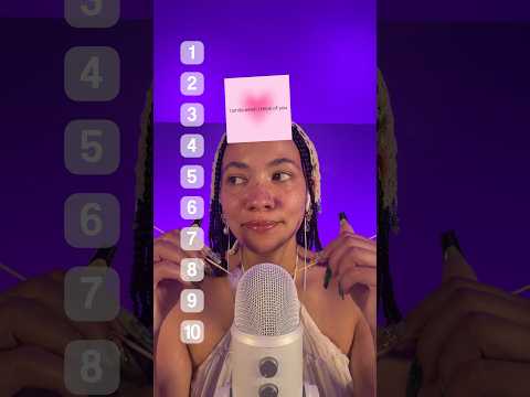 Ranking compliments whilst tickling your brain🙂‍↕️ #asmr #shorts