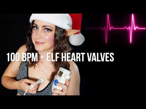100 BPM Doppler Heart Valve Tour | Heartbeat ASMR