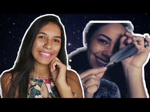 [ ASMR ] CÂMERA TOUCHING + MOUTH SOUNDS colab @asmrbarbaramanzato