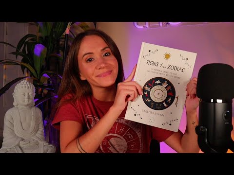 ASMR / Teaching You The Zodiac Signs (whispered reading)