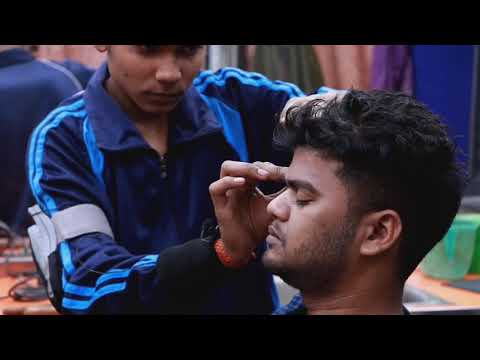 Fire massage asmr | head and shoulder massage with oil and wooden tool