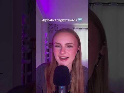 So many tingly words 😇💤 #asmr #tingles #triggers #relax