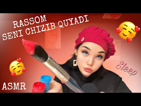 Asmr. Rassom. Kistochka va bo’yoqlar triggeri