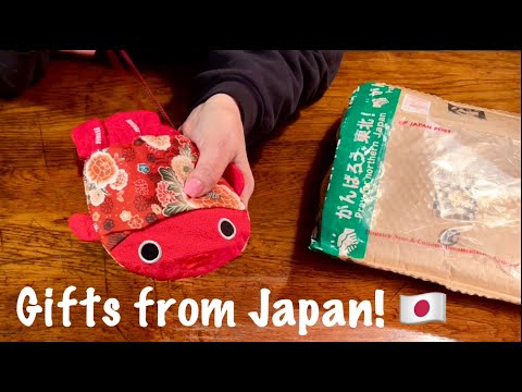 Opening gifts from Japan! (Whispered only) Very crinkly package of cute crinkly items.  ASMR