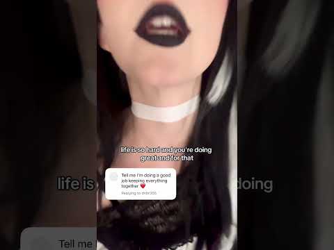 oh I WILL tell you something 😠 || #asmr #asmrshorts #altgirl #gothgirl