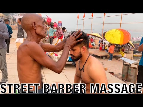 ASMR STREET MASSAGE BY BABA CHAMUNDA | ASMR YOGi