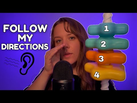Follow My Instructions For Sleep ASMR But You Can Close Your Eyes Halfway Through...