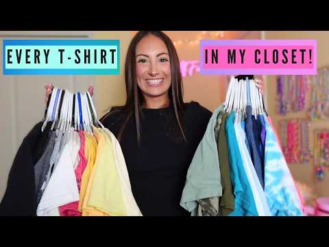 ASMR Every T-Shirt in My Closet (& the stories behind each one) 👕