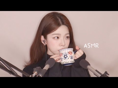 ASMR 따순 물 마시며 양쪽 귀 위스퍼링 수다 🍶 ( 나를 사랑하는 구체적 방법, 파이트클럽, ufc, 제주도 여행, 근황 등 ) whispering