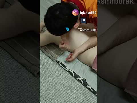 POST-WORKOUT BACK MUSCLE MASSAGE #satisfying #relaxing #asmr #shorts