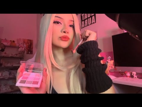 ASMR maquillándote pa q estés guapa en tus sueños  💄 ‧˚꒰🐾୭ ˚. ᵎᵎ (resubido)