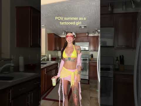 POV summer as a tattooed girl