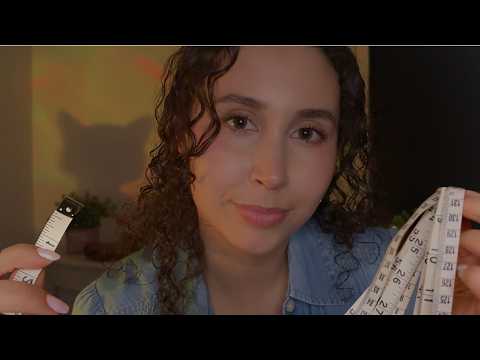 ASMR Measuring Your Face 😴🗒️ Inaudible Whispers, Over-Explaining, Counting, Writing
