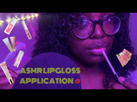 ASMR • Applying Lipgloss on me & you for sleep 💋💤 (tw: lipgloss application, kisses, mouth sounds)