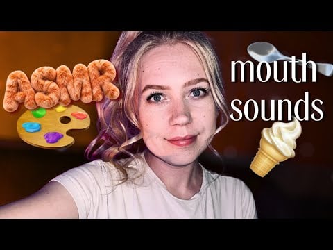 ASMR 🎧 wooden spoon, spit paint, ice cream | #asmr #asmrminuha