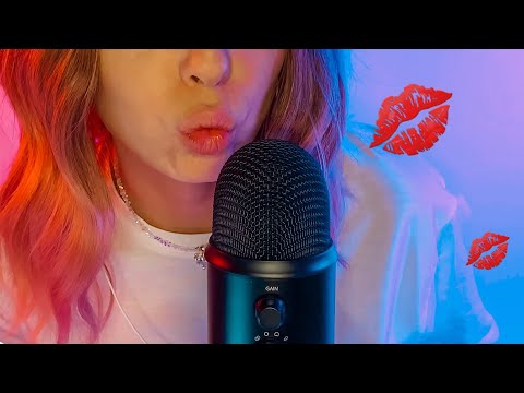 ASMR | Kissing sounds | Lollipop sounds | Brushes sounds