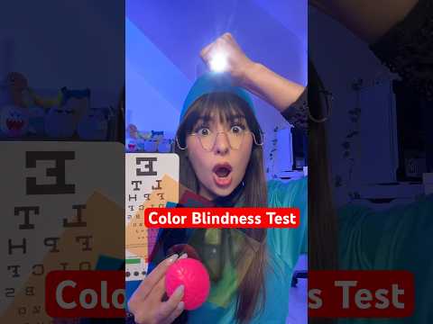 ASMR color blindness test #asmr #shorts #comedy