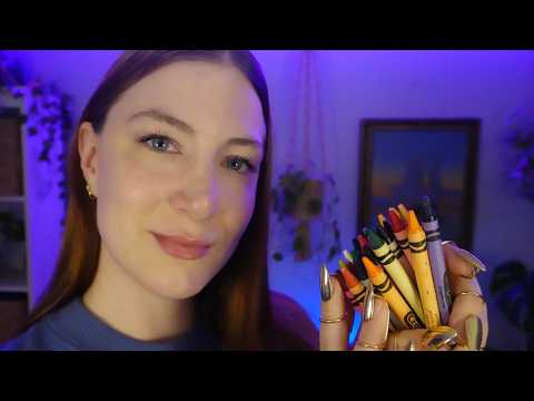 ASMR Personal Attention 🖍️ Drawing On Your Face 😴 Back To School Roleplay