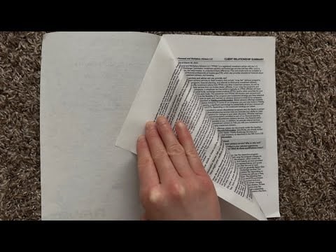 ASMR Tearing Out All The Pages Of A Fidelity Investments Booklet (No Talking)