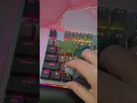 ASMR Mochi RACES | keyboard mochi races with mouth sounds