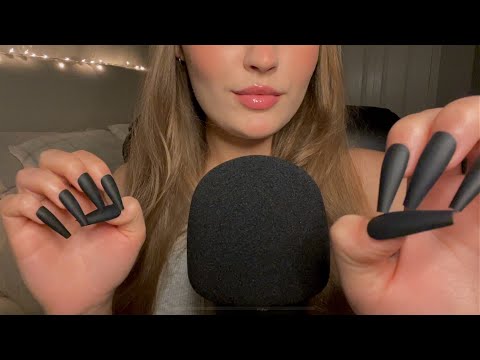 ASMR | Gentle Whispers with Long Nail Sounds