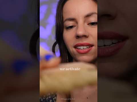 cleansing your throat chakra (with binaural beats) #asmr #relax #asmrreiki #braintingles #shorts