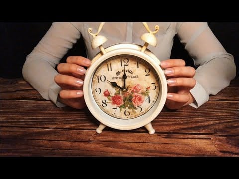 ASMR Whispering and Tapping | Trigger Words | Clock sounds 🌙