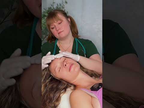 ASMR Facial Palpations 🩵 #asmr #asmrsounds #asmrtingles #asmrmedical