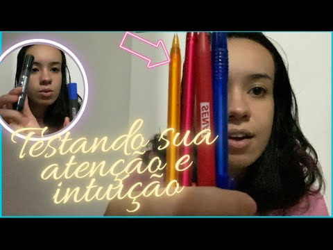 ASMR- TESTE DE ATENÇÃO E INTUIÇÃO/ caseirinho, voz suave