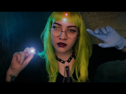 ASMR / Upgrading you in Cyber Enhancement Shop (Eye Exam, Repairing, Typing, Face Touching, etc)