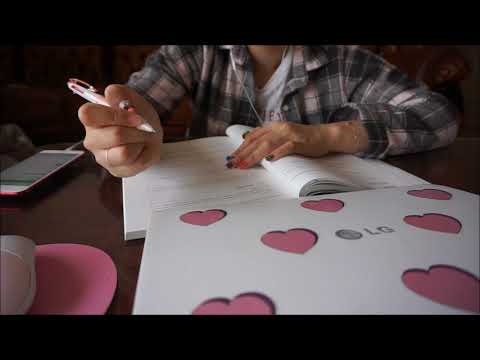 [ASMR] (No Talking) Visual👀 Let's Study Together(with background noise), 같이 공부해요✏️