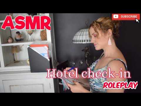 ASMR :🌃 hotel check-in roleplay ( relax and check-in )