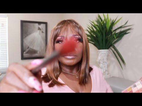 DOING YOUR AUTUMN FALL MAKEUP ASMR CHEWING