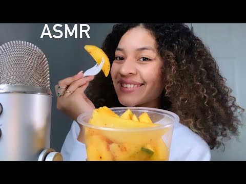 ASMR Español| Comiendo Mango Con Tajin ,limón y Sal| sonidos crujientes