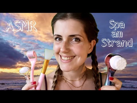 ASMR deutsch 💆🏽‍♀️ Liebevolle Spa Behandlung am Strand 💜 PERSONAL ATTENTION ROLEPLAY (german)