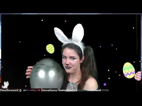 ASMR - Bad Bunny Balloon *Pop Warning*