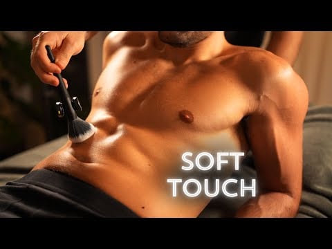 Soft Body Brushing ASMR with Gentle Touch for Deep Calm