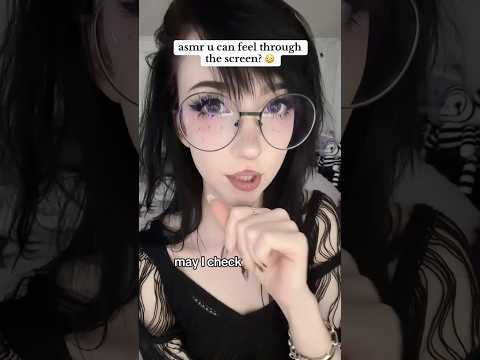 can you feel that? 👀 #asmr #asmrshorts #asmrfacetouching