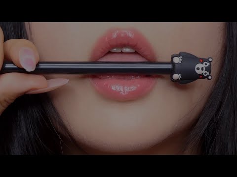 ASMR Pen Nom Mouth Sounds (Up Close)