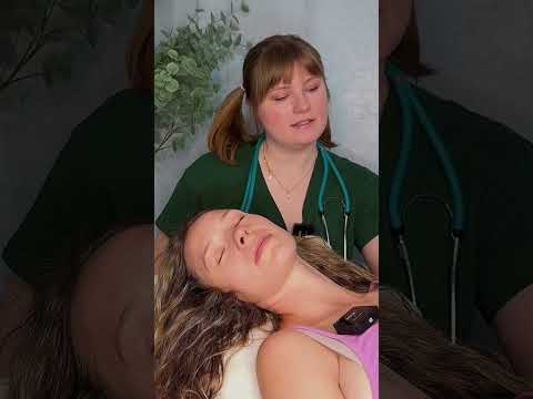 ASMR Facial Palpations 🩵 #asmr #asmrsounds #asmrtingles #asmrmedical