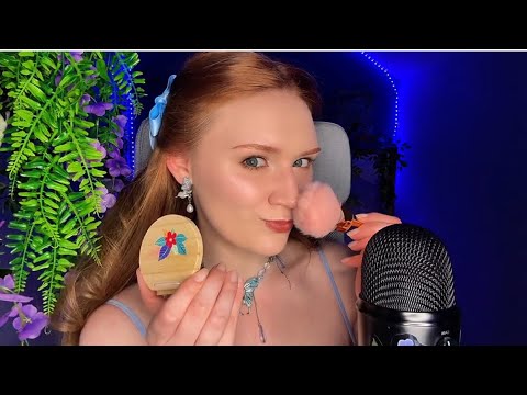 ASMR 🥱Spider web, Sclap check and Hair brushing, Mousse trigger, Kisses 💋