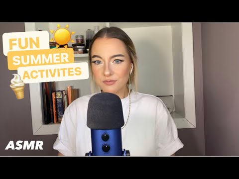 ASMR | fun summer activity ideas | a whisper ramble presentation